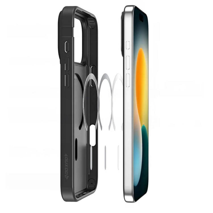 Etui Dux Ducis Yind MagSafe do iPhone 17 Air Czarne - Hybrydowe