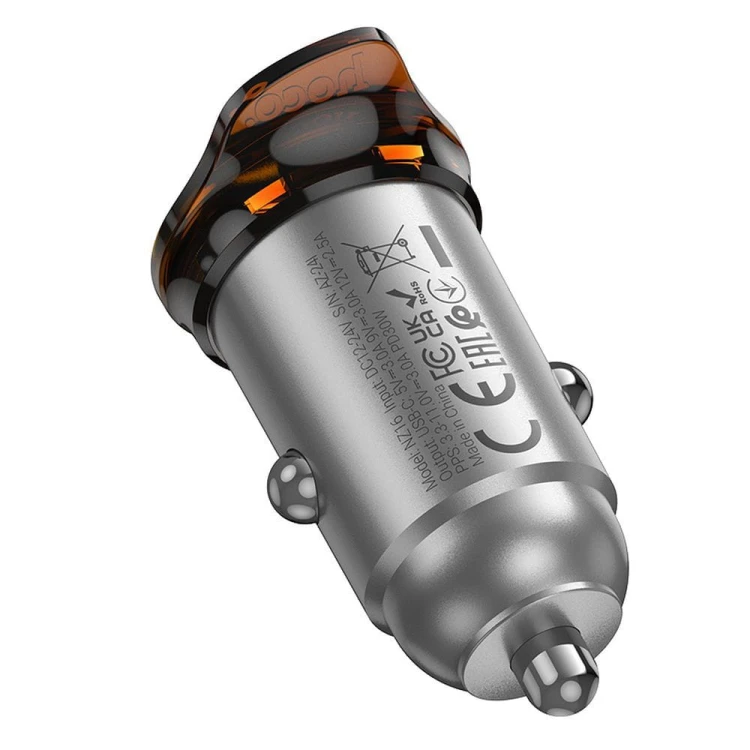 Mini Ładowarka Samochodowa Hoco NZ16 USB-C PD 30W Szybka