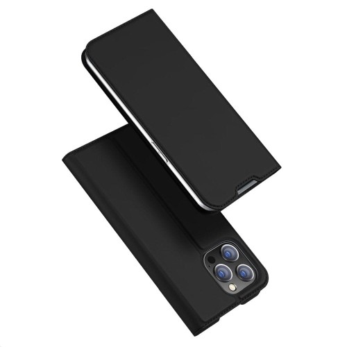 Etui Dux Ducis Skin Pro do iPhone 14 Pro Max Czarne - Kabura z klapką