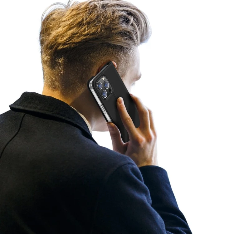 Etui Dux Ducis Skin Pro do iPhone 14 Pro Max Czarne - Kabura z klapką