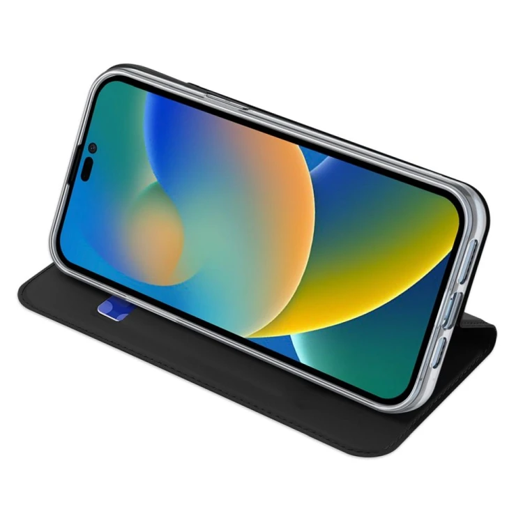 Etui Dux Ducis Skin Pro do iPhone 14 Pro Max Czarne - Kabura z klapką
