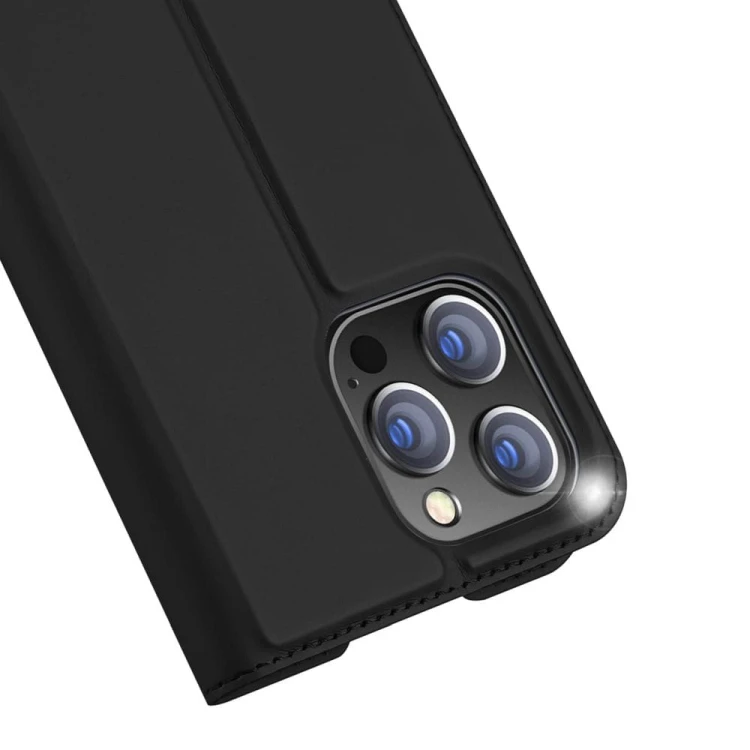 Etui Dux Ducis Skin Pro do iPhone 14 Pro Max Czarne - Kabura z klapką