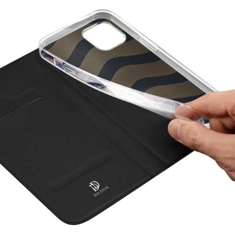 Etui Dux Ducis Skin Pro do iPhone 15 Plus Czarne - Kabura z klapką
