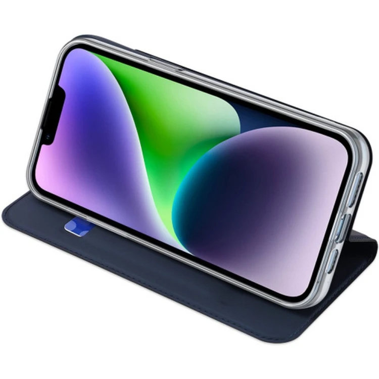 Etui Dux Ducis Skin Pro do iPhone 15 Plus Niebieskie - Kabura portfelowa