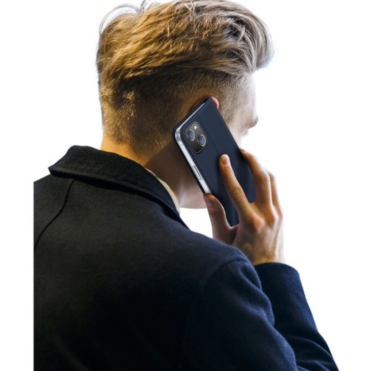 Etui Dux Ducis Skin Pro do iPhone 15 Plus Niebieskie - Kabura portfelowa
