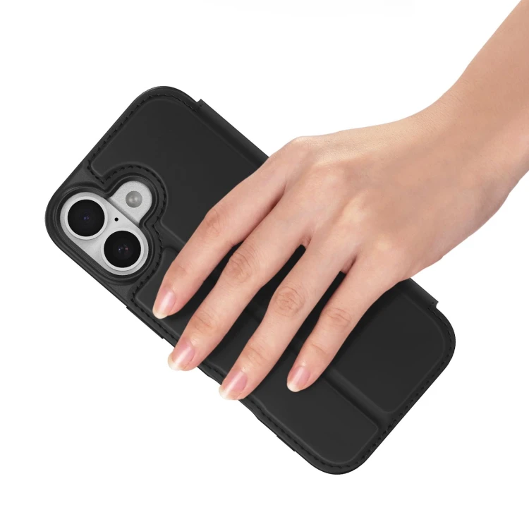 Etui Dux Ducis Skin Pro do iPhone 17 Czarne - Kabura z klapką