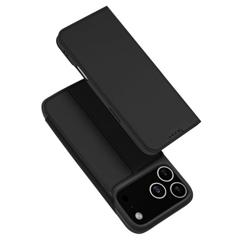 Etui Dux Ducis Skin Pro do iPhone 17 Pro Max Czarne - Kabura z klapką