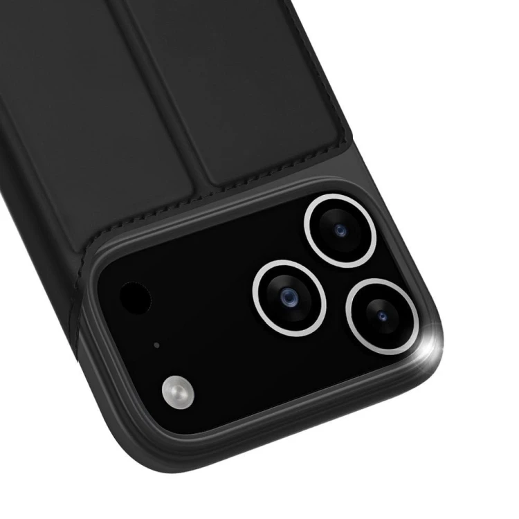 Etui Dux Ducis Skin Pro do iPhone 17 Pro Max Czarne - Kabura z klapką