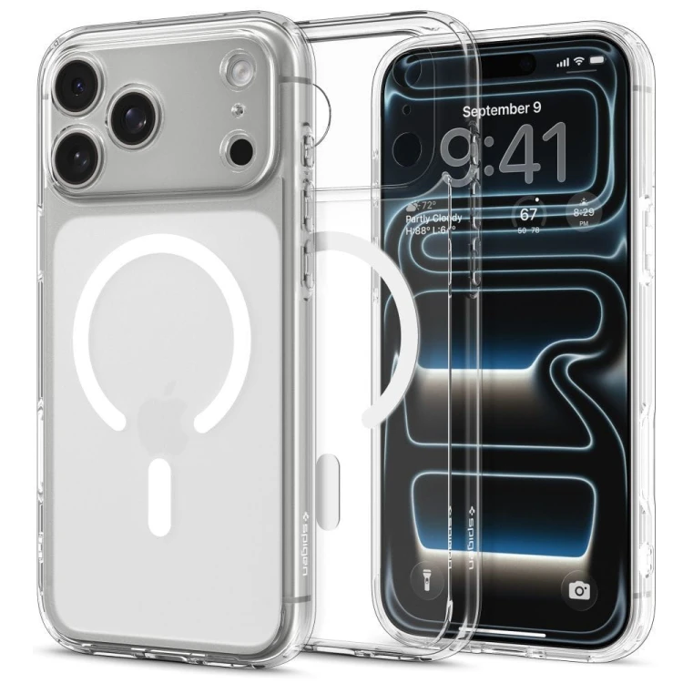 Etui SPIGEN Ultra Hybrid Mag do iPhone 17 Pro – MagSafe – Frost White