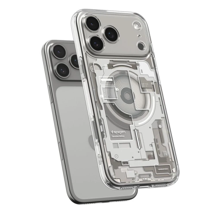 Etui SPIGEN Ultra Hybrid Mag do iPhone 17 Pro – Zero One – Natural Titanium