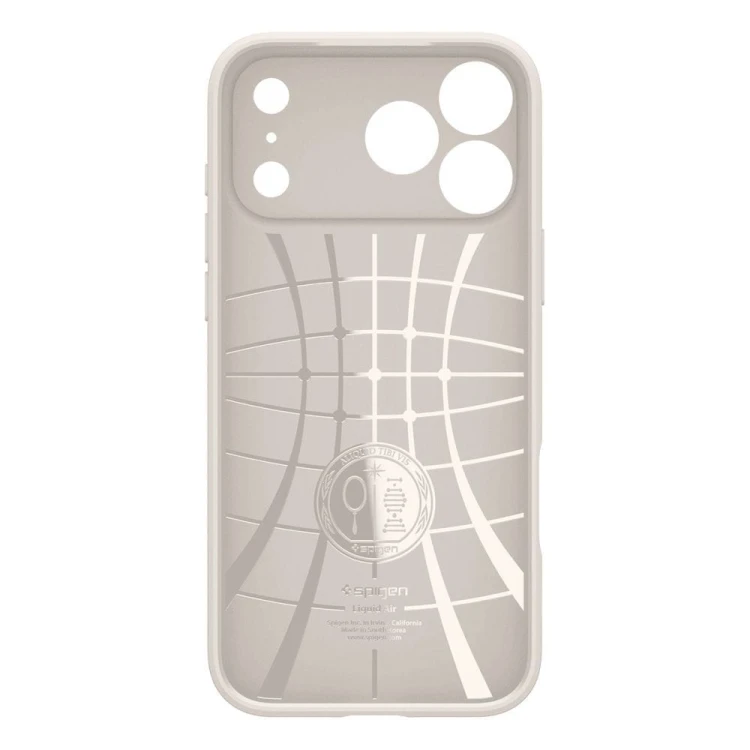Stylowe etui SPIGEN Liquid Air do iPhone 17 Pro – Natural Titanium