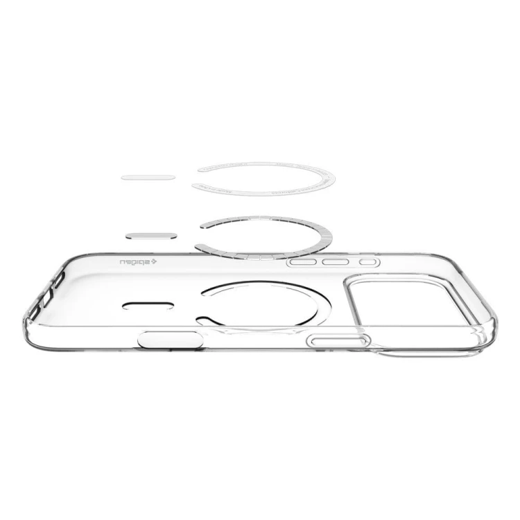Etui SPIGEN Liquid Crystal MagSafe do iPhone 17 Pro – Clear/White