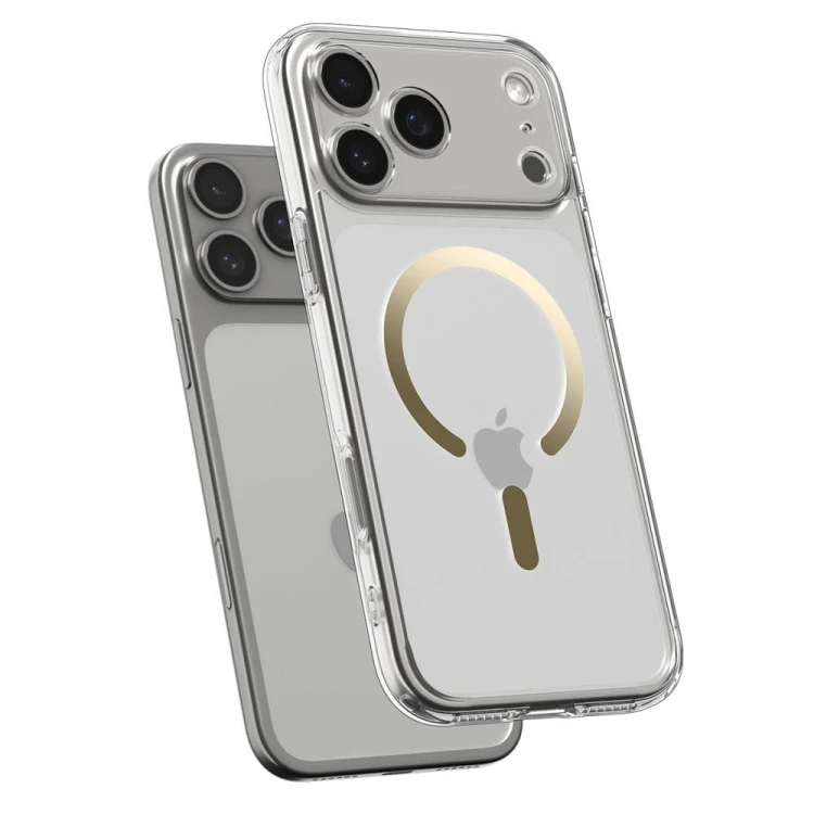 Etui SPIGEN Ultra Hybrid Mag do iPhone 17 Pro – MagSafe – Clear Gold