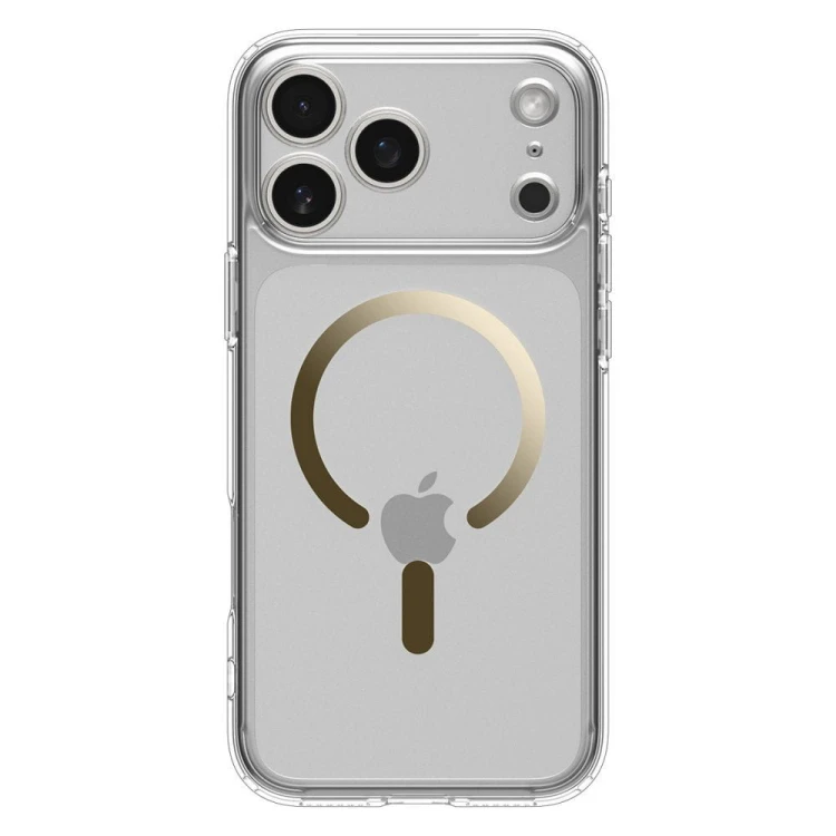 Etui SPIGEN Ultra Hybrid Mag do iPhone 17 Pro – MagSafe – Clear Gold