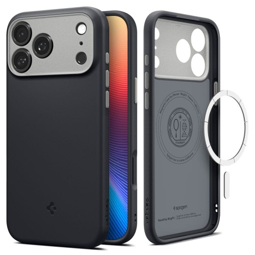 Stylowe etui SPIGEN Nano Pop Mag do iPhone 17 Pro – MagSafe – Black Sesame