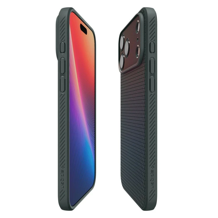 Stylowe etui SPIGEN Liquid Air do iPhone 17 Pro – Abyss Green