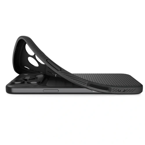 Stylowe etui SPIGEN Liquid Air do iPhone 17 Pro – Matte Black
