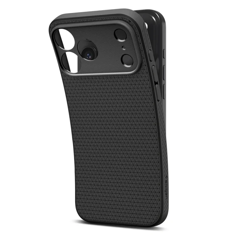 Stylowe etui SPIGEN Liquid Air do iPhone 17 Pro – Matte Black