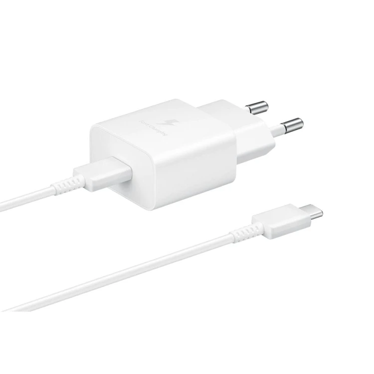 Oryginalna ładowarka Samsung 15W USB-C Kabel USB-C EP-T1510 - Biała