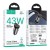 Ładowarka Samochodowa Hoco NZ16A 43W USB-C PD + Kabel Lightning iPhone