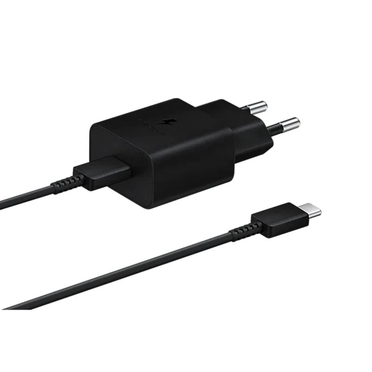 Oryginalna ładowarka Samsung 15W USB-C Kabel USB-C EP-T1510 - Czarna