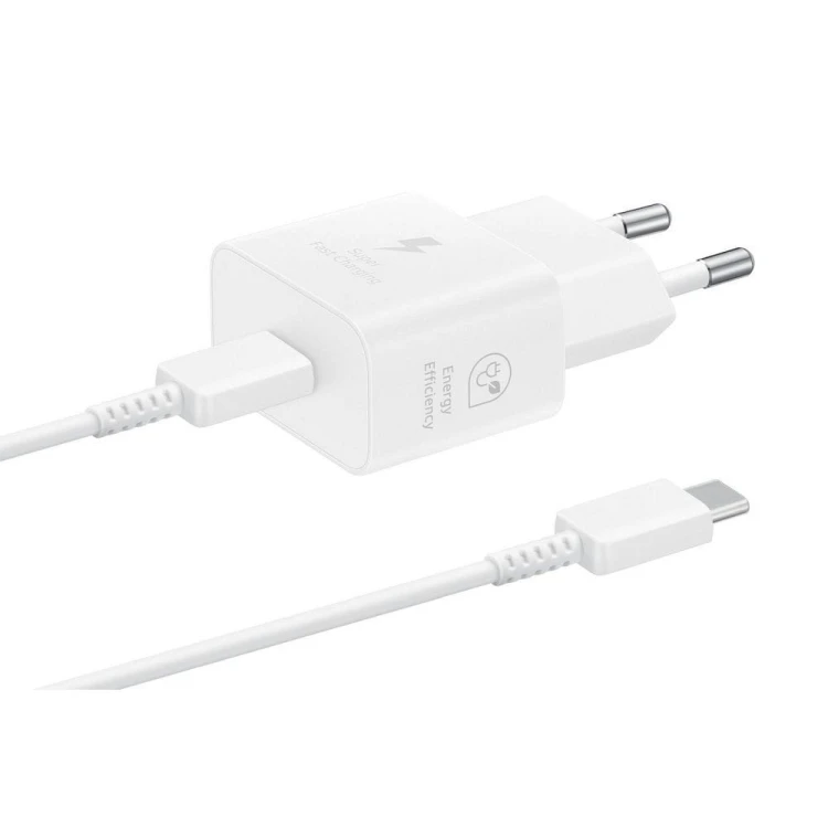 Oryginalna ładowarka Samsung 25W GaN Kabel USB-C EP-T2510 Biała