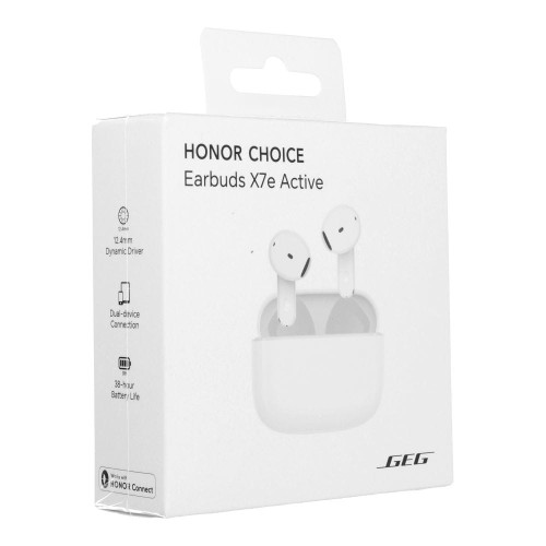 Słuchawki Honor Choice X7e Active ANC Białe Bluetooth 5.4