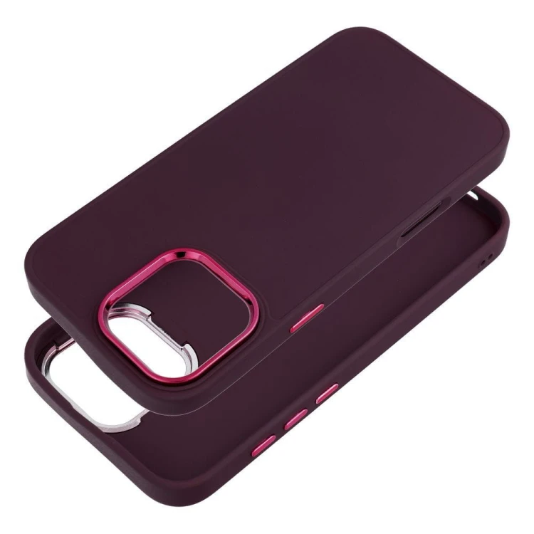 Stylowe etui Frame do iPhone 17 Pro Max – Matowe wykończenie – Fioletowe