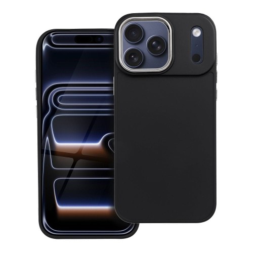 Eleganckie etui Frame do iPhone 17 Pro Max – Matowe wykończenie – Czarne