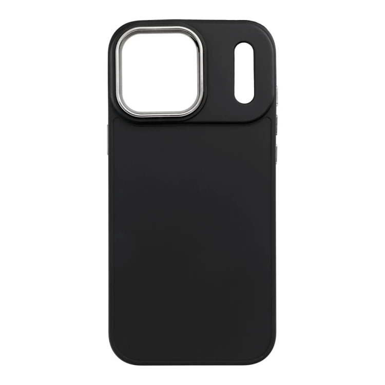 Eleganckie etui Frame do iPhone 17 Pro Max – Matowe wykończenie – Czarne