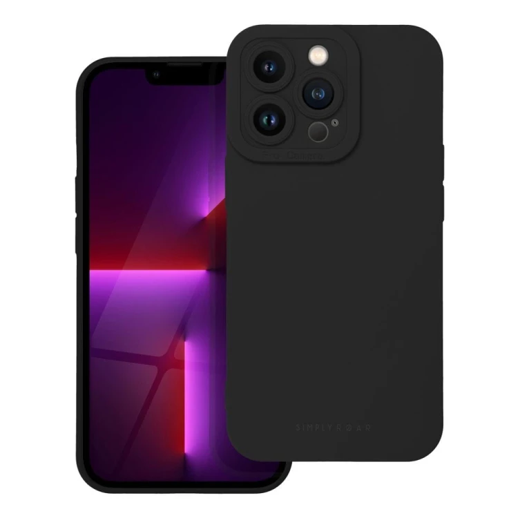 Smukłe etui Roar Luna do iPhone 17 Pro Max – Matowe Wykończenie – Czarne