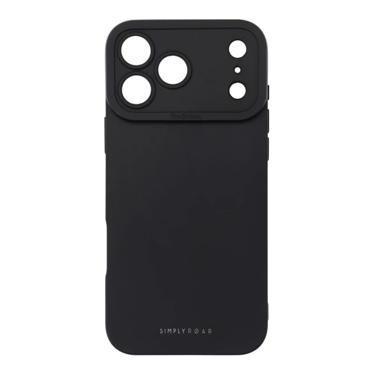 Smukłe etui Roar Luna do iPhone 17 Pro Max – Matowe Wykończenie – Czarne