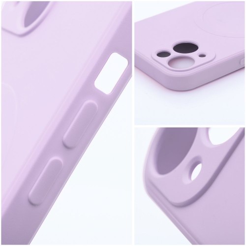 Etui Silicone Mag Cover (Big Hole) do iPhone 17 Pro Max – MagSafe – Różowe