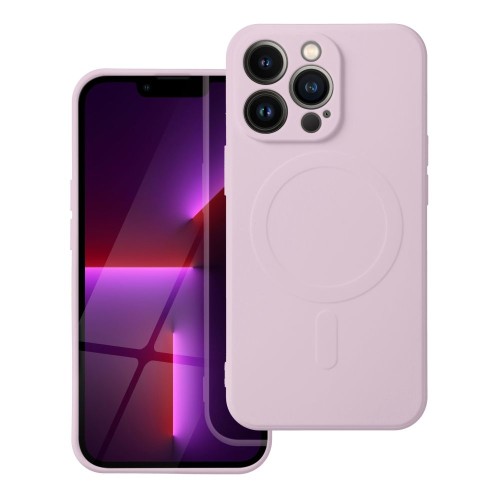 Silikonowe etui Silicone Mag Cover do iPhone 17 Pro Max – MagSafe – Różowe