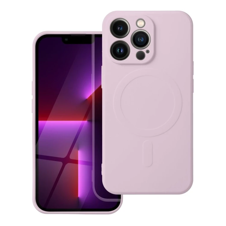 Silikonowe etui Silicone Mag Cover do iPhone 17 Pro Max – MagSafe – Różowe