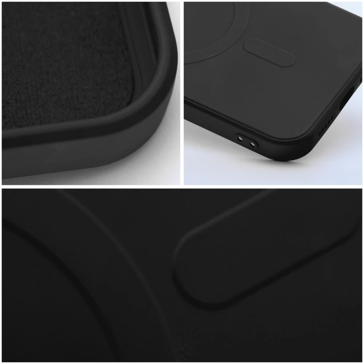 Silikonowe etui Silicone Mag Cover do iPhone 17 Pro Max – MagSafe – Czarne