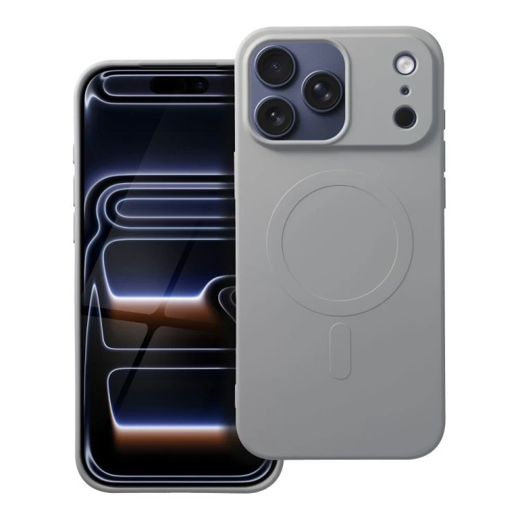 Etui Silicone Mag Cover (Big Hole) do iPhone 17 Pro Max – MagSafe – Tytanowy