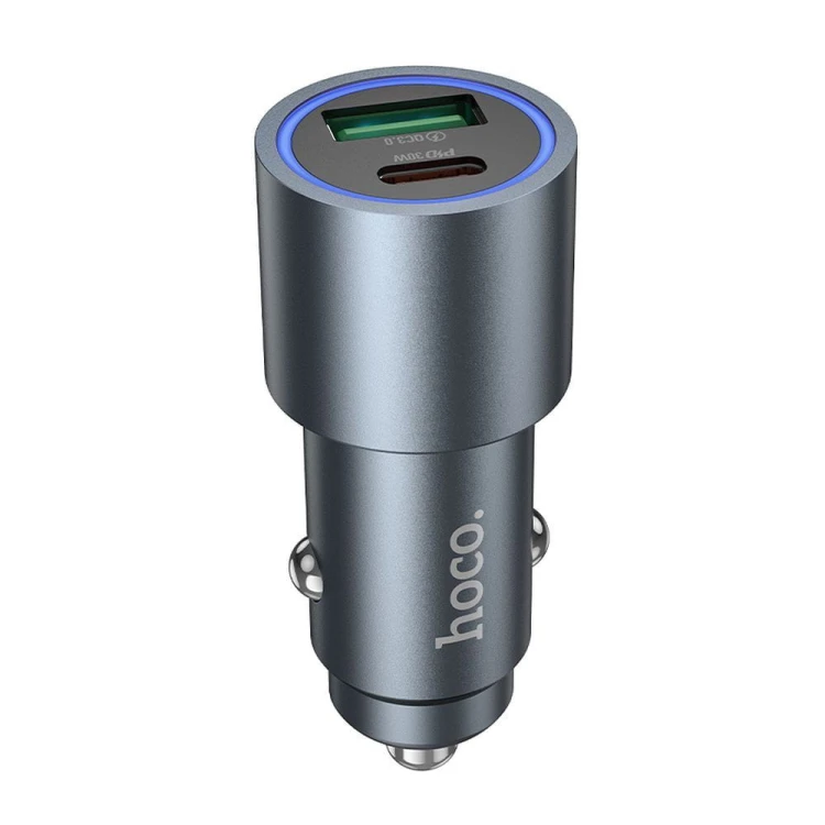 Ładowarka Samochodowa Hoco Z60 USB-C PD 30W + USB-A QC 18W 48W