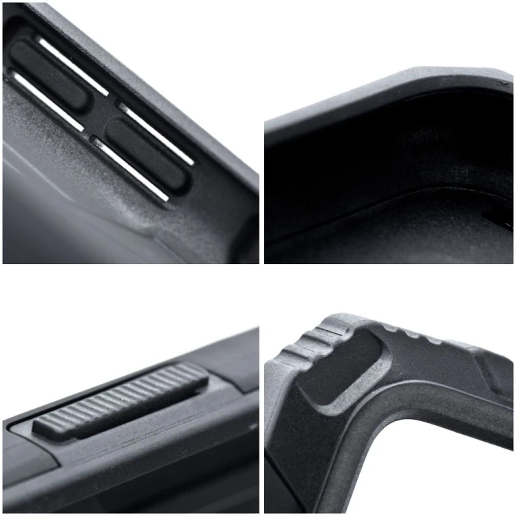 Pancerne etui Nitro do iPhone 17 Pro Max – Magnetyczny Ring – Czarny