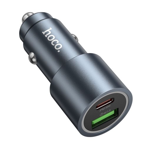 Ładowarka Samochodowa Hoco Z60 USB-C PD 30W + USB-A QC 18W 48W
