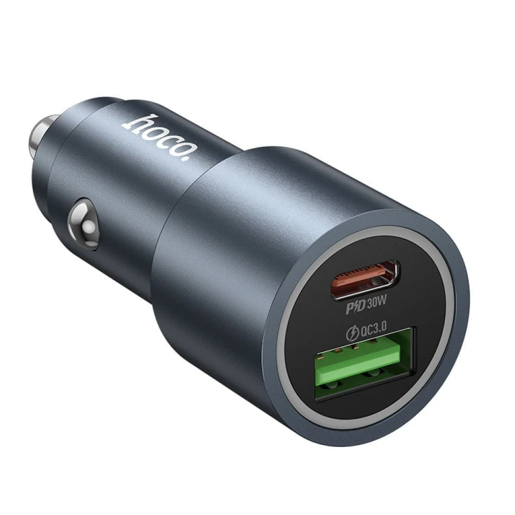 Ładowarka Samochodowa Hoco Z60 USB-C PD 30W + USB-A QC 18W 48W