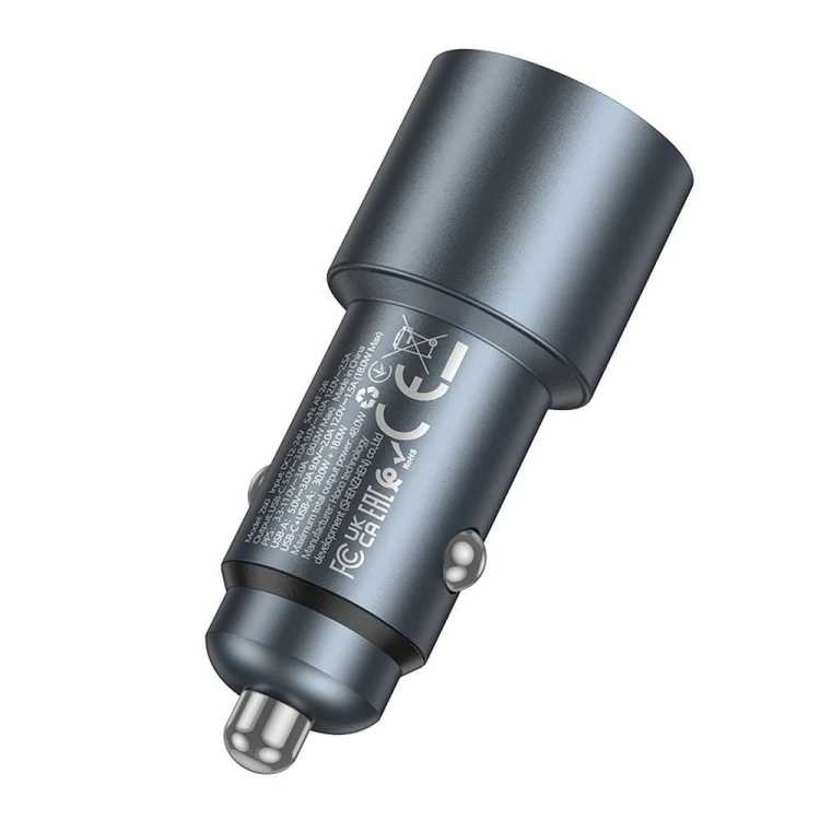 Ładowarka Samochodowa Hoco Z60 USB-C PD 30W + USB-A QC 18W 48W