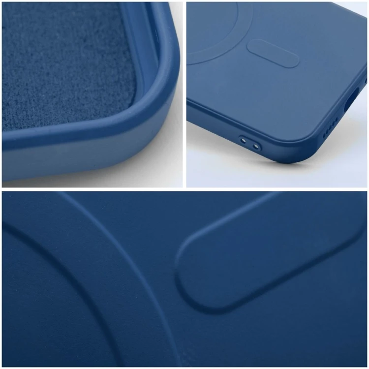 Silikonowe etui Silicone Mag Cover do iPhone 17 Pro – MagSafe – Niebieskie