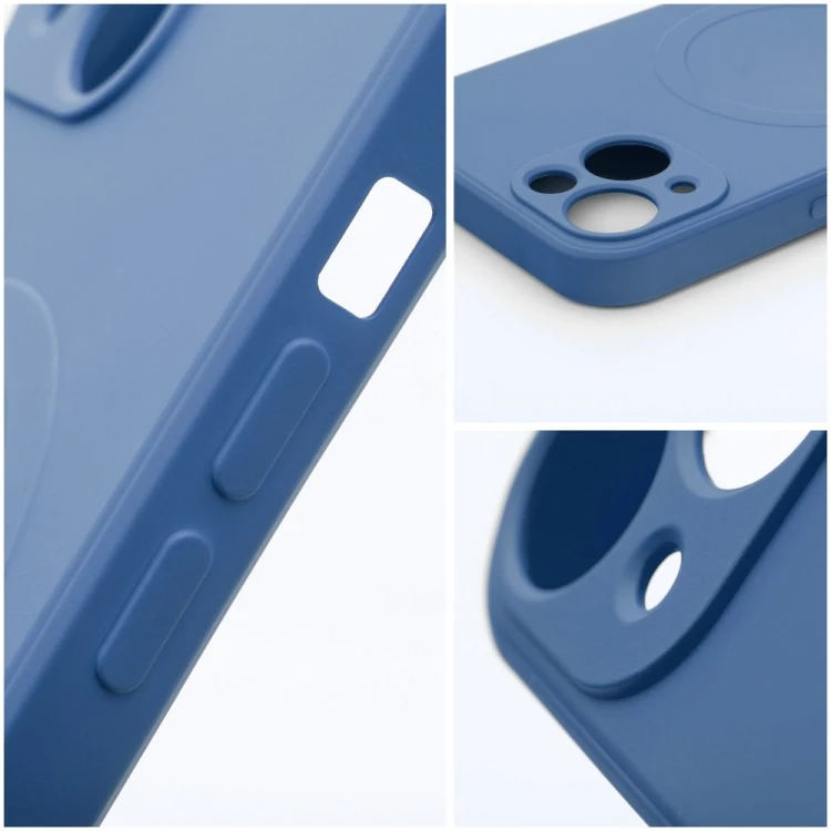 Etui Silicone Mag Cover (Big Hole) do iPhone 17 Pro – MagSafe – Niebieskie