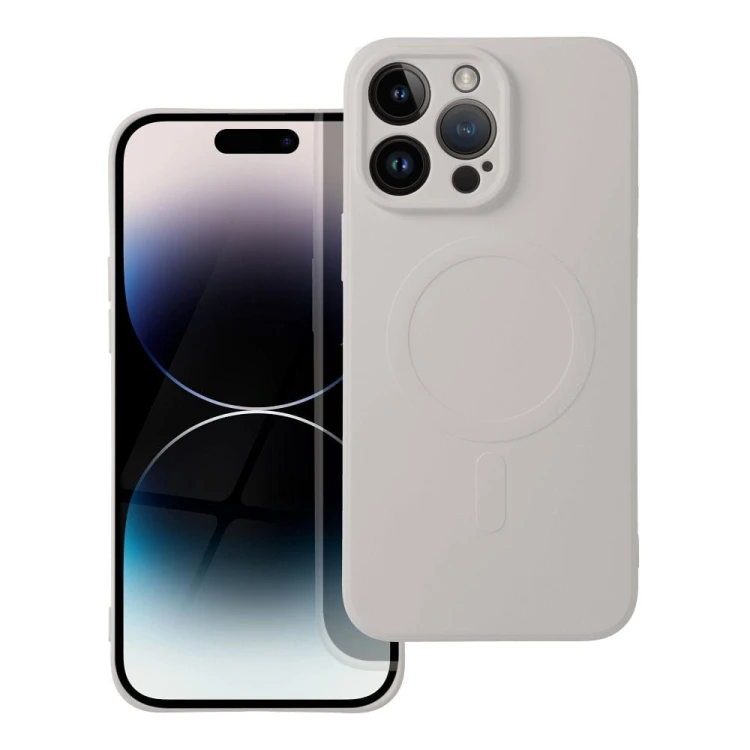 Silikonowe etui Silicone Mag Cover do iPhone 17 Pro – MagSafe – Tytanowe