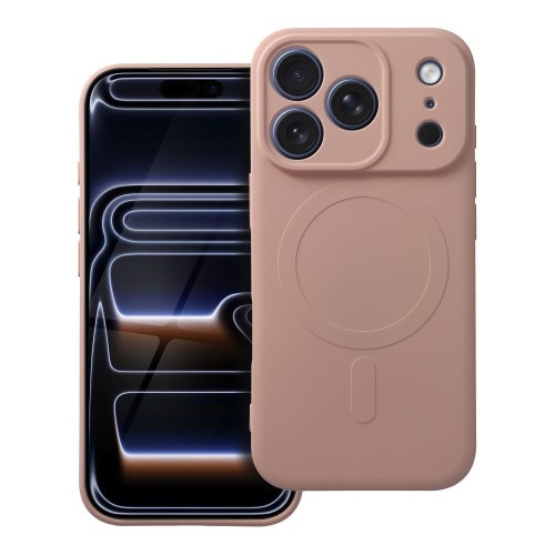 Silikonowe etui Silicone Mag Cover do iPhone 17 Pro – MagSafe – Różowe