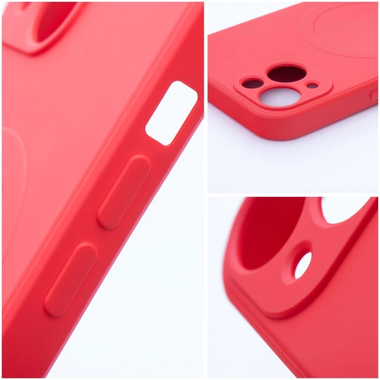 Silikonowe etui Silicone Mag Cover do iPhone 17 Pro – MagSafe – Czerwone