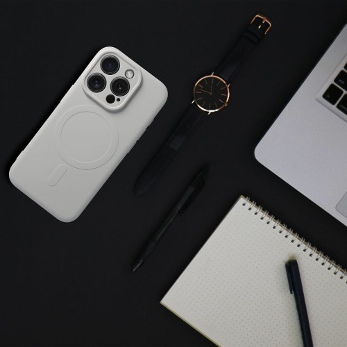 Etui Silicone Mag Cover (Big Hole) do iPhone 17 Pro – MagSafe – Tytanowe