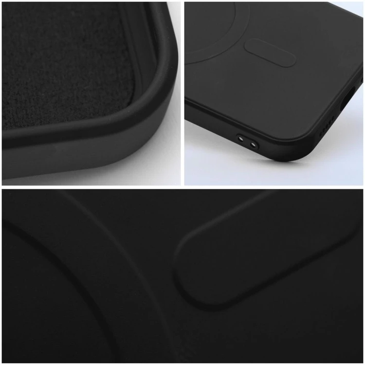Silikonowe etui Silicone Mag Cover (Big Hole) do iPhone 17 Pro – MagSafe – Czarne
