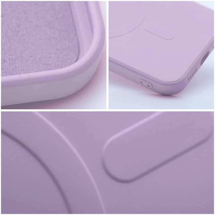 Silikonowe etui Silicone Mag Cover (Big Hole) do iPhone 17 Pro – MagSafe – Różowe